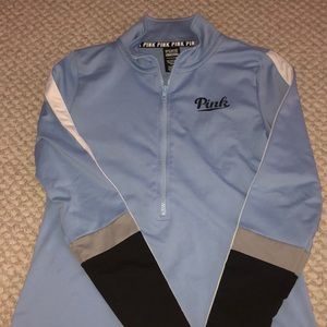 VS PINK Light Blue Half Zip